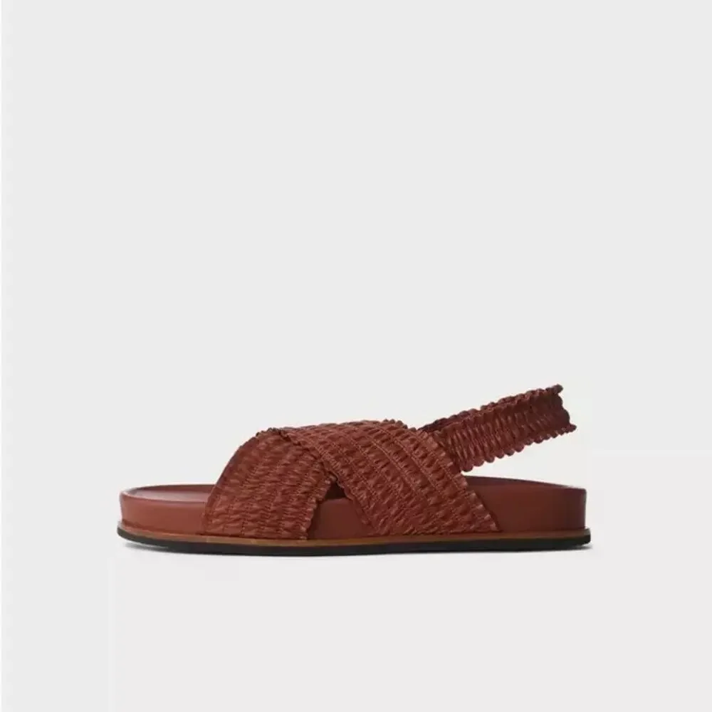 Rag & Bone Bailey Brown Leather Sandal Slingback Womens 10 - Picture 2 of 11